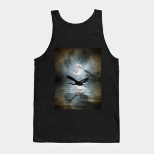 Heron Moon - Great Blue Heron Tank Top